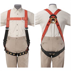 Klein® Klein-Lite® 87141 Lightweight Unisex Fall Arrest Harness, Universal, Polyester Strap