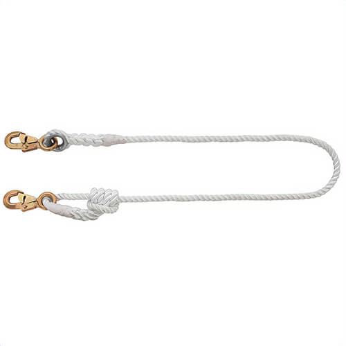 Klein® 87430 Rope Lanyard, Adjustable, 5/8 in dia, 4 to 6 ft Extended Length, Nylon