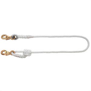 Klein® 87430 Rope Lanyard, Adjustable, 5/8 in dia, 4 to 6 ft Extended Length, Nylon
