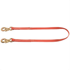 Klein® 87431 Webbing Lanyard, Fixed Length, 5 ft Length, Nylon Line, Steel Hardware, Orange, 1 in Strap Width, Snap Anchorage Connection