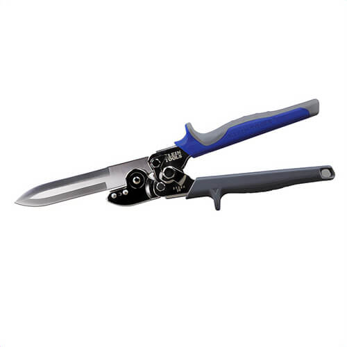 Klein® 89554 Duct/Wire Cutter, Double Edge, 4.6 in L Bit, Stainless Steel Bit, Applicable Materials: Fiberglass, Blue/Gray