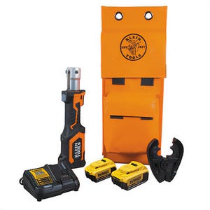 Klein® BAT207T14H BAT20 7-Ton Cutters / Crimpers, 600 mcm Crimping, 7 ton Crimping, 20 V, Lithium-ion Battery, 26 in OAL