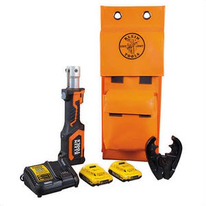 Klein® BAT207T23 BAT20 7-Ton Cutters / Crimpers, 600 mcm Crimping, 7 ton Crimping, 20 V, Lithium-ion Battery, 26 in OAL