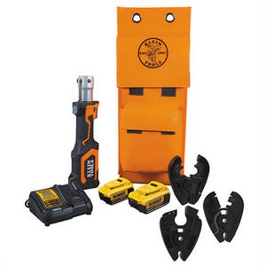 Klein® BAT207T4H BAT20 Cutter/Crimper 7-Ton Cutters / Crimpers, 600 mcm Crimping, 7 ton Crimping, 20 V, Lithium-ion Battery, 26 in OAL