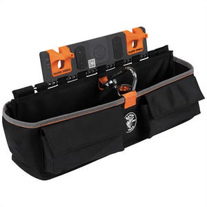 Klein® BC511S Large Pouch Module, S-Hook, Impact Modified Nylon, 1680D, Black/Orange/Gray