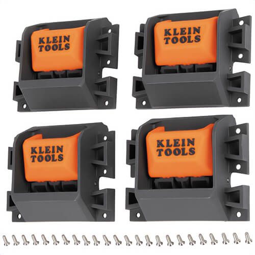 Klein® BCRP02 Replacement Cartridges, Rail System, Orange/Gray, Impact Modified Nylon, 4 pk