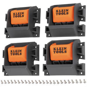 Klein® BCRP02 Replacement Cartridges, Rail System, Orange/Gray, Impact Modified Nylon, 4 pk