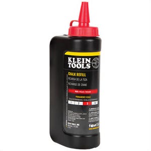 Klein® CHLK14R Semi-Permanent Chalk Refill, Red, 14 oz