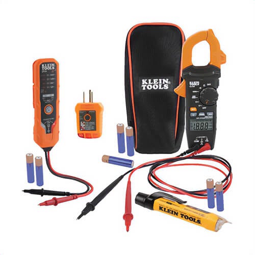 Klein® CL120VP Clamp Meter Electrical Test Kit, ABS