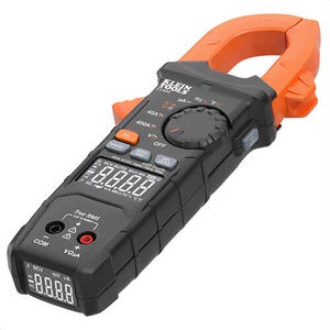 Klein® CL490 Dual-Display Auto-Ranging Digital Clamp Meter, ABS/Electronics, 400A AC/DC, 1.6 in Jaw