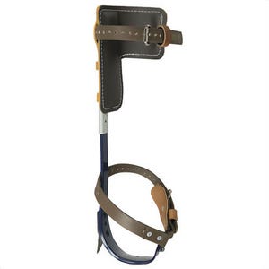 Klein® CN1972ARL Pole Climber Set, 17 to 21 in L, For use with Pole and Tree Climbing, Leather