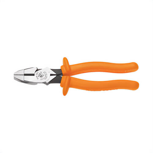 Klein® D20009NEINS Insulated Lineman's Pliers, Induction Hardened Steel, 9 in