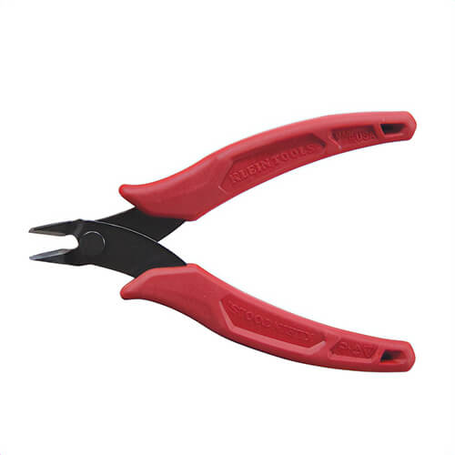 Klein® D275-5 diagonal Cutting Plier, Lightweight, 1 in L x 31/32 in W x 1/2 in Thick Jaw, Steel Jaw, Flush Cut Style, 5 in OAL