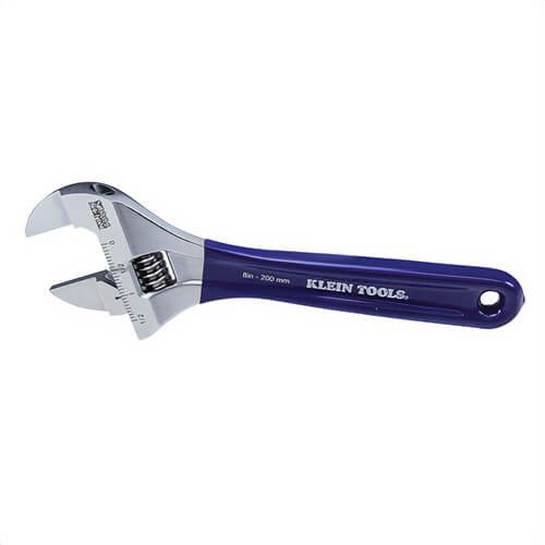 Klein® D86936 Adjustable Wrench, Extra Slim, 1-1/2 in Wrench Opening, 8-3/8 in OAL