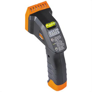 Klein® ESF100 Electronic Stud Finder with 2 AA Batteries and Manual, Alkaline, Black/Orange