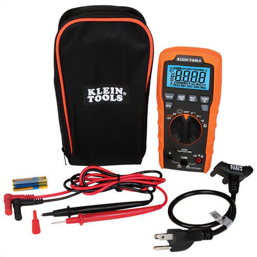 Klein® ET270 Digital Multi-Tester DMM with Receptacle Tester and Batteries