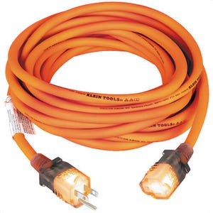 Klein® EXC2515 Glow End Extension Cord, 25 ft