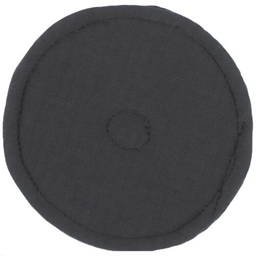 Klein® FRKHHTOPPAD Flame-Resistant Hard Hat Top Pad, Natural Fibers, Black, 3 pk