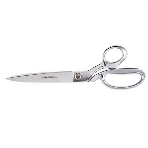 Klein® GP212LR Heritage Cutlery™ Bent Trimmer with Large Rings, 6 in L of Cut, 12-1/2 in OAL, Standard Tip, Right Hand