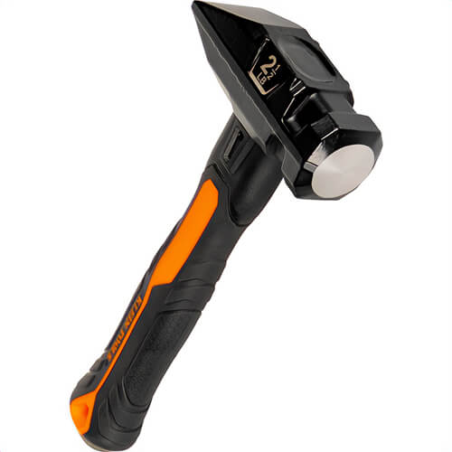 Klein® H80602 Fiberglass Handle Blacksmith Specialty Hammer, Dual-Faced, Black/Orange, 2-1/2 lb