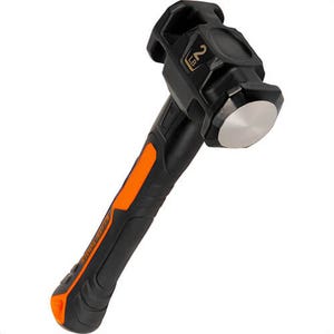 Klein® H80692 Fiberglass Handle Drilling Hammer, Smooth Face, Black/Orange, 2 lb