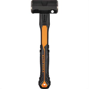 Klein® H80696 Sledgehammer with Integrated Hole, Alloy Steel, Black/Orange, 6 lb
