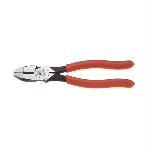Klein® HD2000-9NE Heavy-Duty Lineman’s Pliers, Thicker-Dipped Handle, New England, Plastic-Dipped, Steel, 1.42 in Jaw Capacity