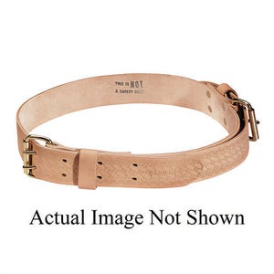 Klein® 5420 Heavy Duty Ironworker's Tie-Wire Belt, Size M, Leather, Beige