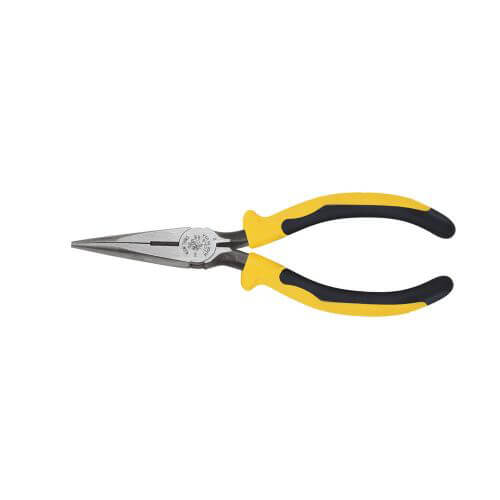 Klein® Journeyman™ J203-6 Long Needle Nose Plier, Knurled Tool Steel Jaw, 1-7/8 in L x 0.688 in W Jaw, 6-3/4 in OAL, 3/32 in W Tip