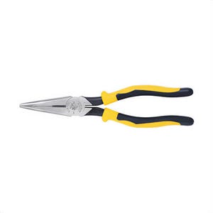 Klein® Journeyman™ J203-8 Nose Plier, Heavy Duty, 1.812 in Nominal Capacity, 2-5/16 in Jaw Length, 1 in Jaw Width, Tool Steel Jaw, 1/8 in Tip Width, 8-9/16 in OAL