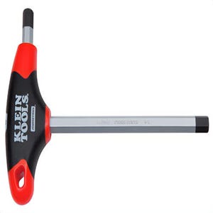 Klein® Journeyman™ JTH4E11 Key, Imperial, 4 in Arm Length, 3/16 in Hex, T-Handle/Soft Touch Grip, Steel