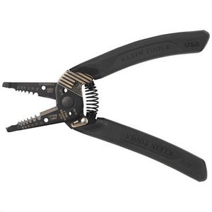 Klein® K11095BLK Klein-Kurve® Blackout Wire Stripper/Cutter, Steel, 1.81 in Jaw, 1.59 in Jaw Capacity, 8-20 AWG