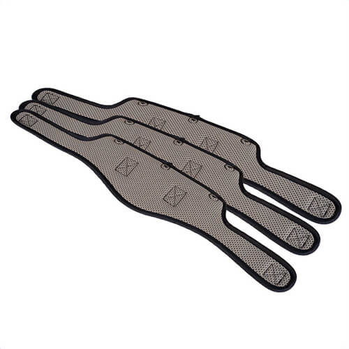 Klein® KHHSWTBNDT2 Full Brim Hard Hat Replacement Sweatband, Type-2, Hook and Loop Attachment, Polyester, Gray, 3 pk