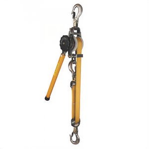 Klein® KN1500PEX Web Strap Ratchet Hoist, 1500 lb Single Line/3000 lb Double Line Load, 20 to 138 in, 26 to 79 in Pulling