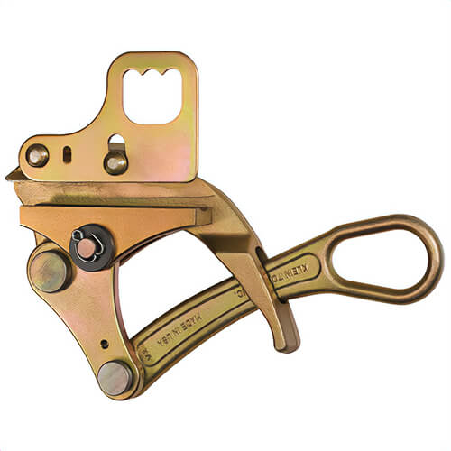 Klein® KT4602 4602 Round Jaw Parallel Jaw Grip with Hot Latch, 0.3 to 0.8 in Cable, 10,000 lb Load