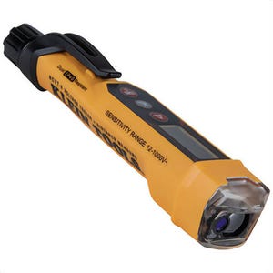 Klein® NCVT-6 Non-Contact Voltage Tester Pen with Laser Distance Meter, 12-1,000V AC