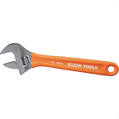 Klein® O50710 Extra-Capacity Adjustable Wrench, 6140 Forged Steel, 10 in