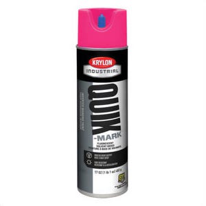 Krylon® A03622007 Quik-Mark™ Inverted Marking Paint, 17 oz Container, Liquid Form, Fluorescent Hot Pink, 468 Linear ft Coverage