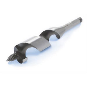 Lenox® 1456307A1816 Long Ship Auger Bit, 1-1/8 in dia, 7-1/2 in OAL, 4 in L, 1/2 in Shank