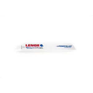 Lenox® Lazer® 201789114R Shatter-Resistant Straight Reciprocating Saw Blade, 9 in L x 1 in W, 14 TPI, Steel Body