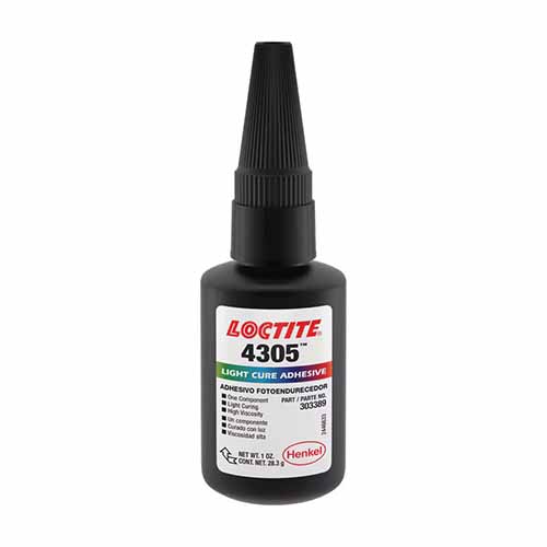 Loctite® 303389 Flashcure® Light Cure Instant Adhesive, 1 oz Bottle, Clear, 72 hr Curing