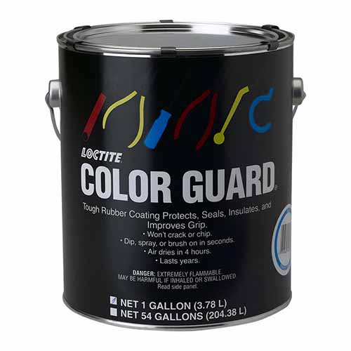 Loctite® 338128 Color Guard™ Abrasion-Resistant Tough Rubber Coating, 1 gal, Liquid Form, Blue