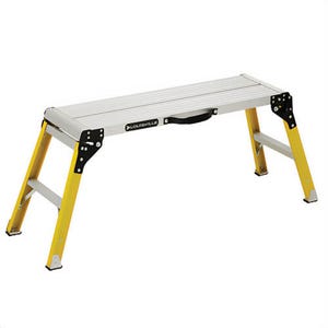 Louisville® L-3042-03 Fold-Up Mini Portable Work Platform, 21 in H, 300 lb Load, 52-1/4 in L x 16-1/4 in W Base