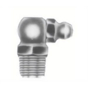Lubrimatic® 11-166 Ball Check Grease Fitting 90°, 1/8 in MNPT Thread, 27/32 in OAL, Plated, Steel