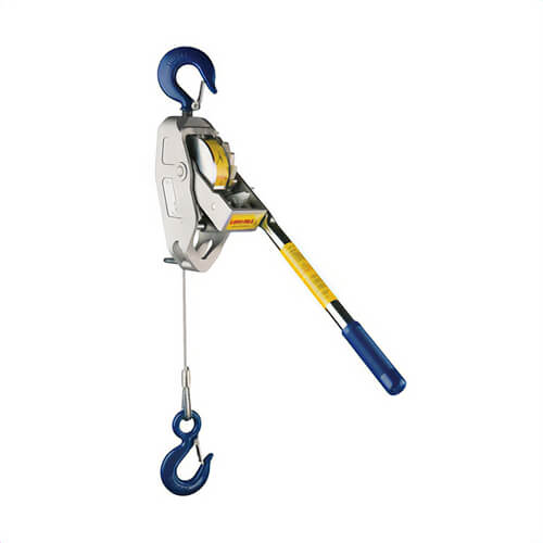 Lug-All® 1000-15 Industrial Grade Cable Hoist, 1000 lb Lifting, 3/16 in dia x 15 ft L