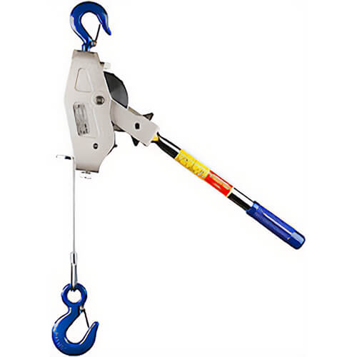 Lug-All® 1000-25 Cable Hoist, Standard Latching Hooks, 1/2 ton
