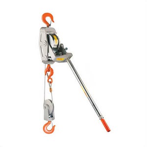 Lug-All® 6000-15 Heavy Duty Industrial Grade Cable Hoist, 6000 lb Lifting, 5/16 in dia x 15 ft L
