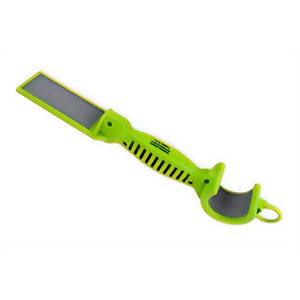 MADI FRWB-1 FlatRoundâ„¢ Wire Brush, Non-Conductive Material, Lightweight, Ergonomic, Portable and Safer, Hi-Viz Green