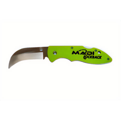 MADI LB-3B Lockback Blunted Lineman Knife with Lockback to Close, Reversible Belt Clip, High-Grade Stainless Steel