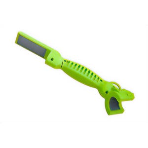 MADI MFRWB-1 Mini FlatRoundâ„¢ Wire Brush, Non-Conductive Material, Lightweight, Ergonomic, Portable and Safer, Hi-Viz Green